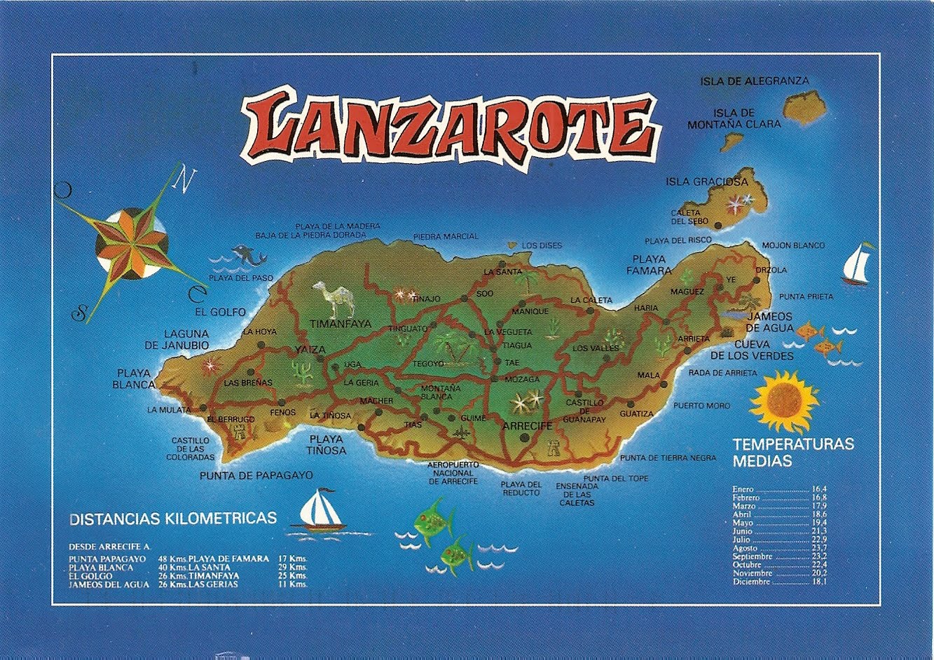 My Postcard World: Lanzarote, Canary Islands, Spain