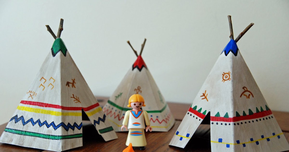 that artist woman How to Make Mini Teepees/Tipi