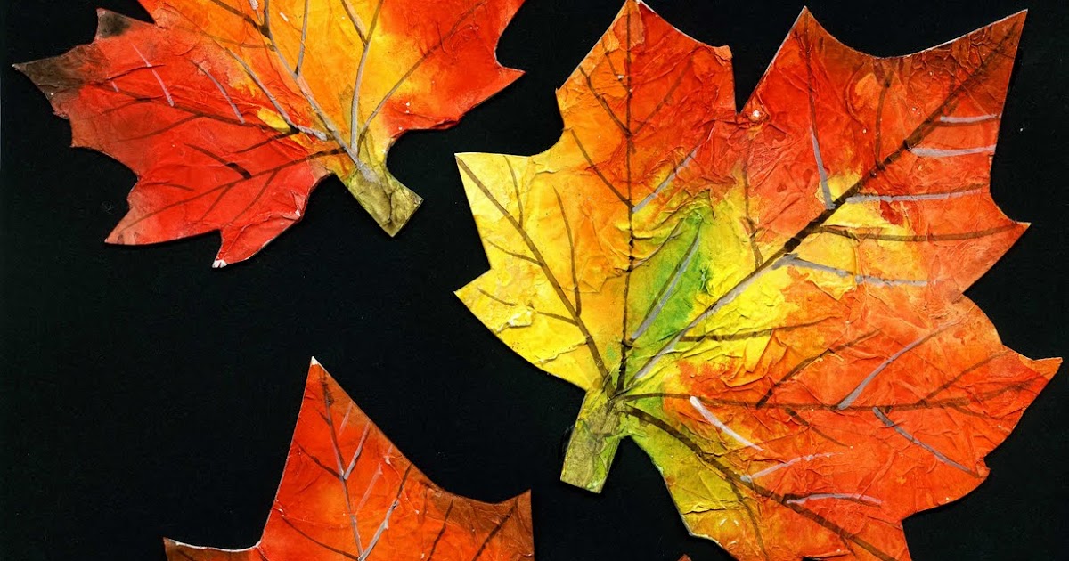 that artist woman Painted Autumn Leaves