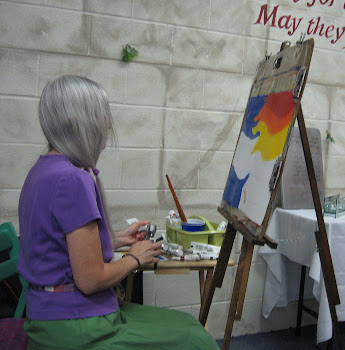 Joan C. Thomson painting as worship