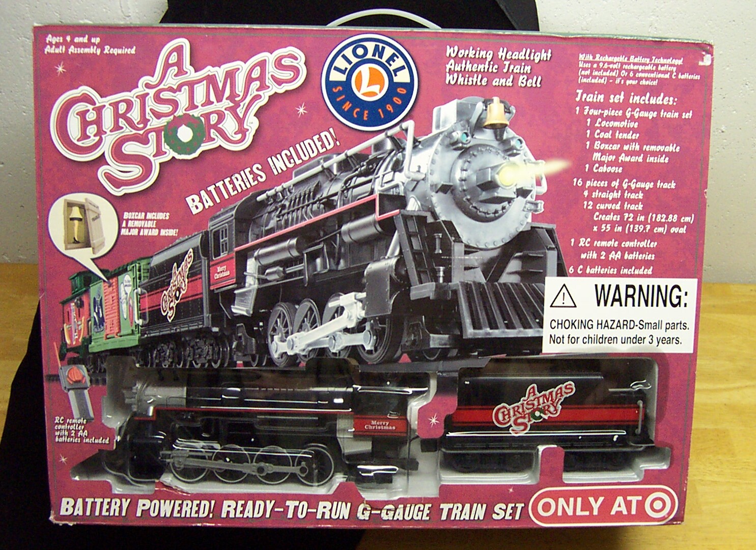 a Christmas Story Lionel Battery Powered G-gauge Train Set Target 2009 for sale online 