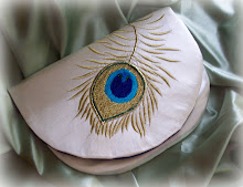 Custom Embroidered Bridal Clutch