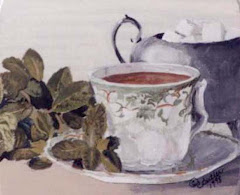 Tea and Mint Leaves