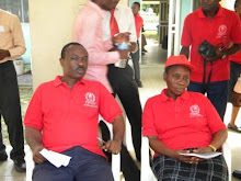 Dr. Wale Egbewumi, South West Zonal Coordinator, NBTS with Mrs. Oyediran, the lab. manager, NBTS Ib