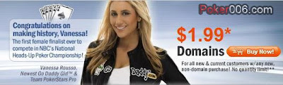 Vanessa Rousso has signed a contract with GoDaddy.com