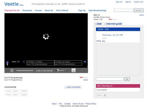 Veetle Player download to
