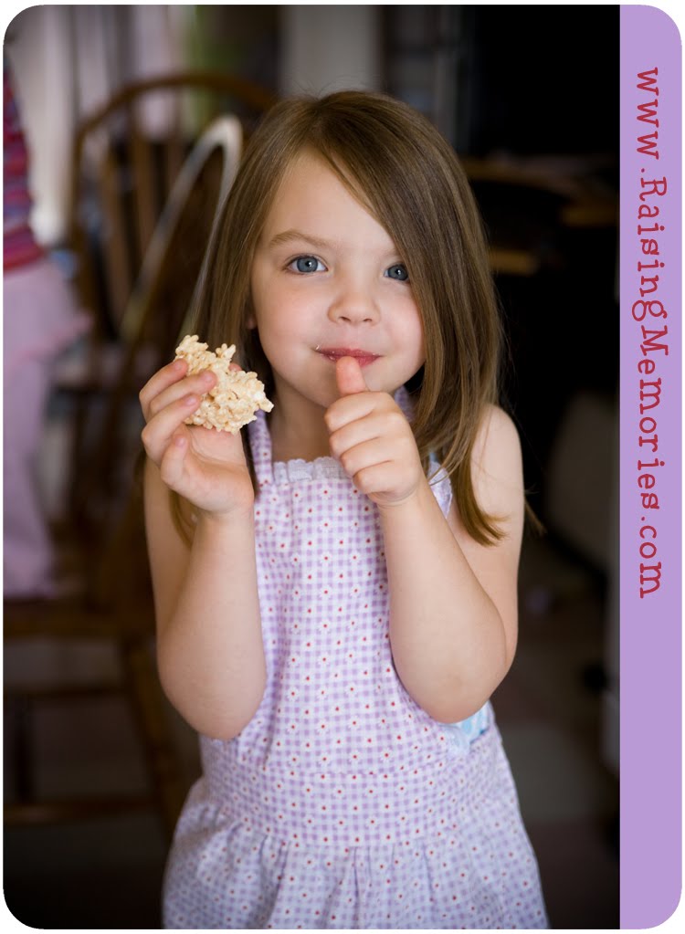 Raising Memories: Secret to Soft & Chewy Rice Krispie Squares - soft-rice-krispie-squares