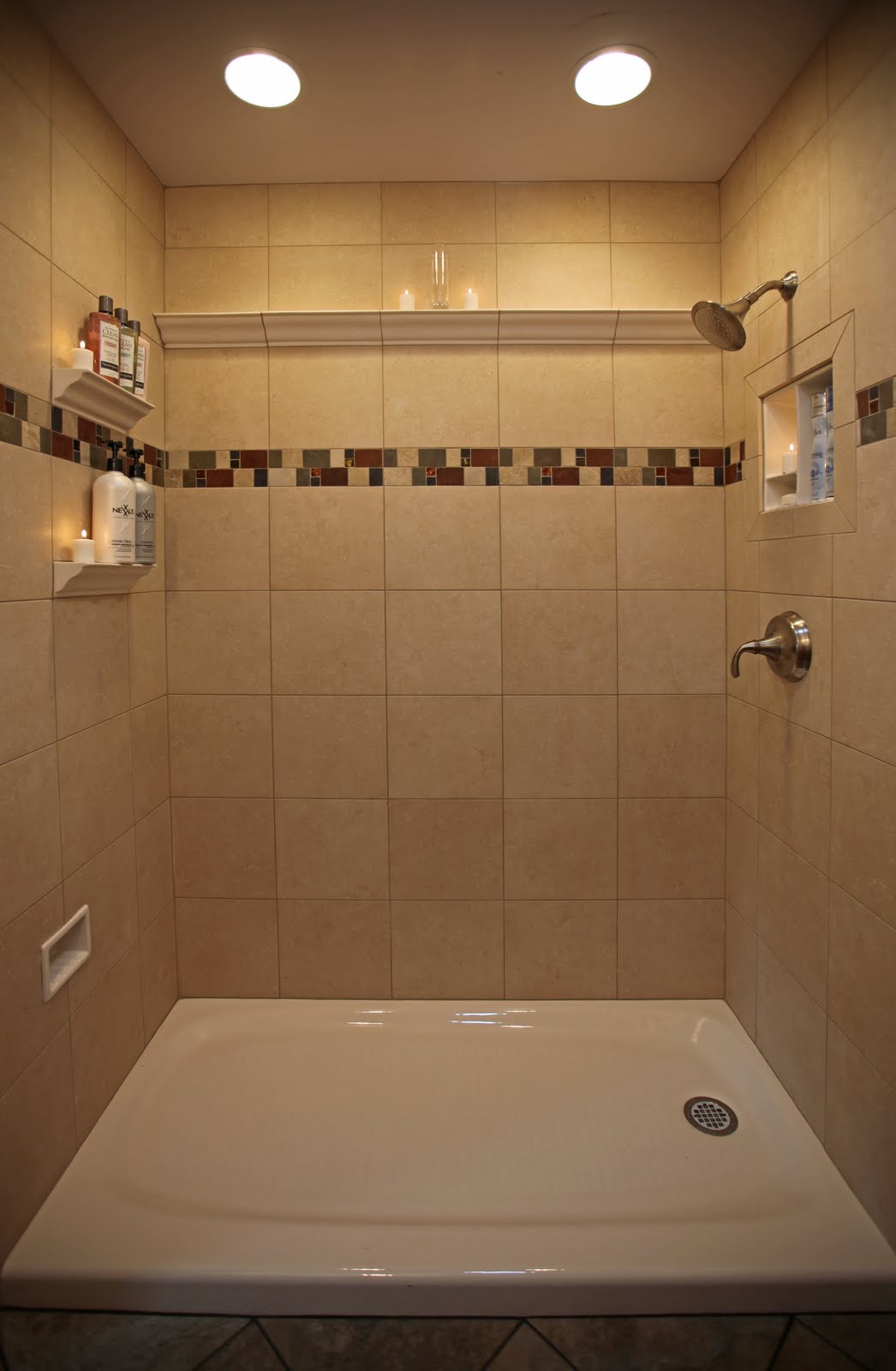 Bathroom Remodeling Design Ideas Tile Shower Niches: Bathroom Shower 