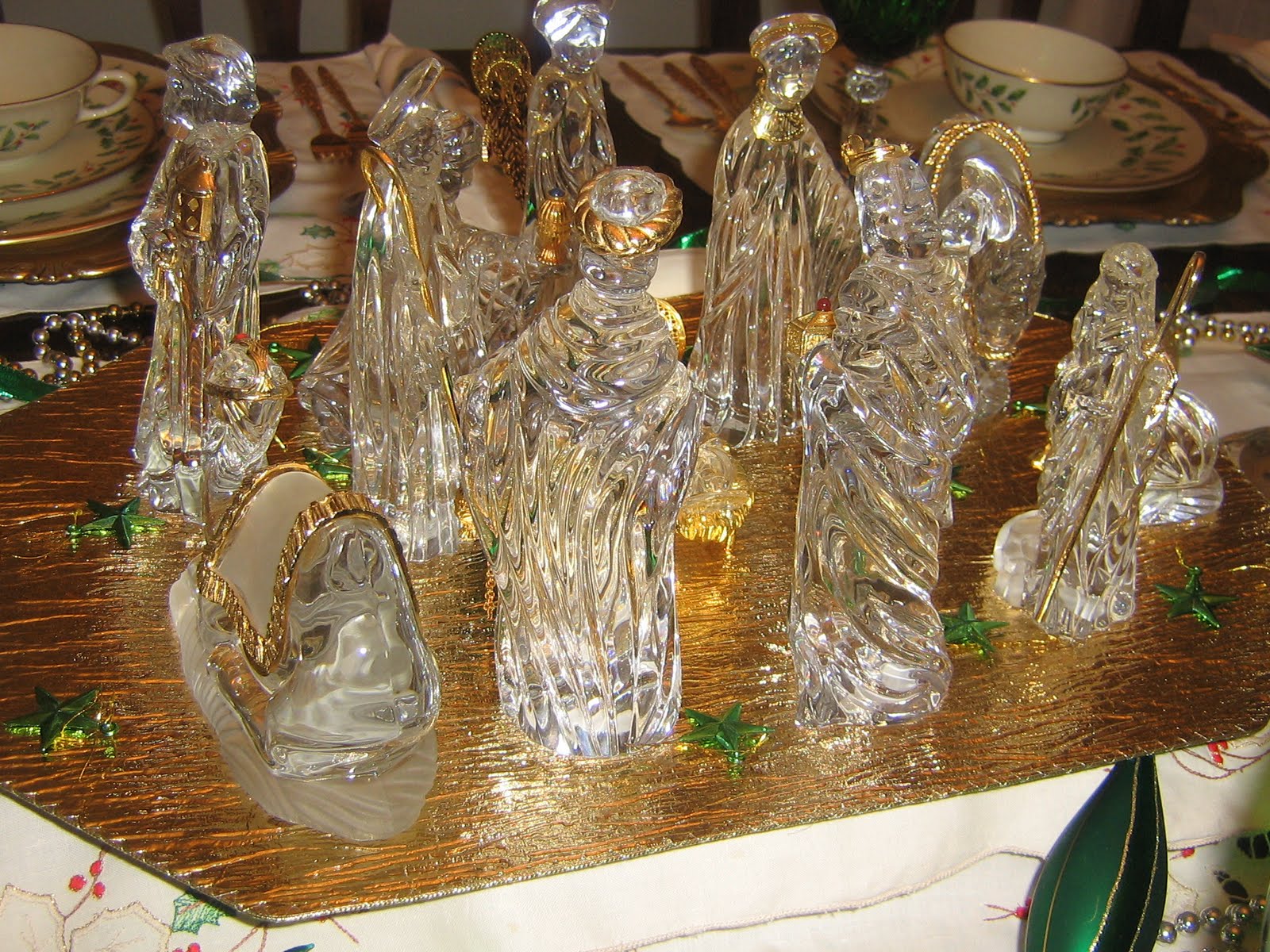 Carola Nativity Gallery Gorham Crystal Nativity