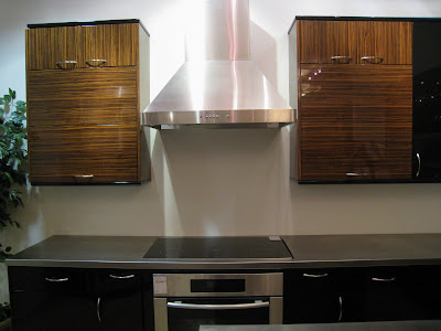 High Gloss Kitchen Cabinet on Exotic Woods And Veneers Make A Bold Statement For Kitchen Cabinets