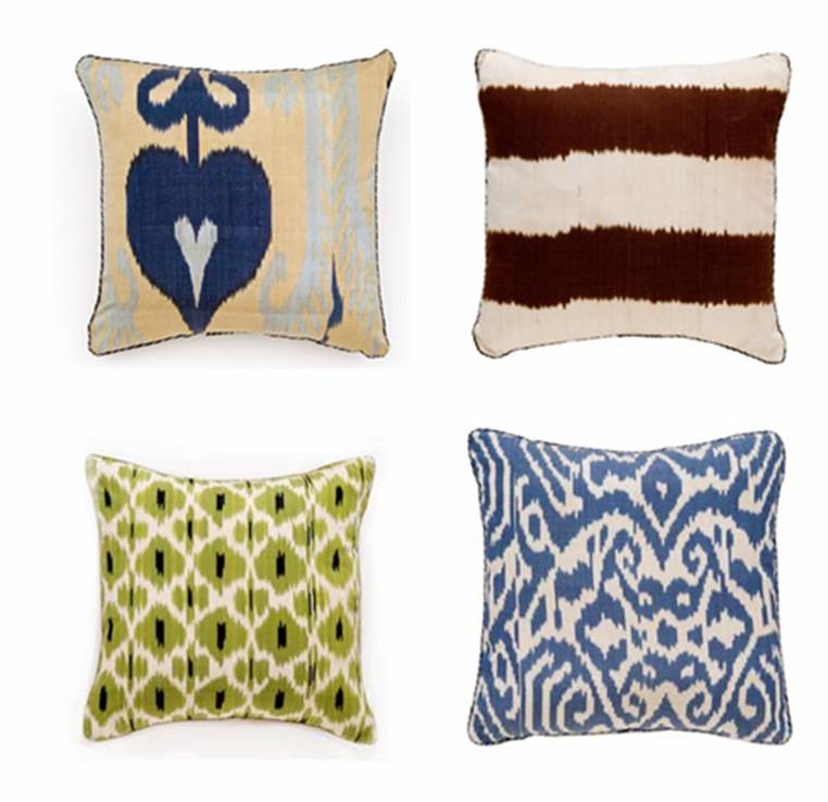 Red Ikat Pillow