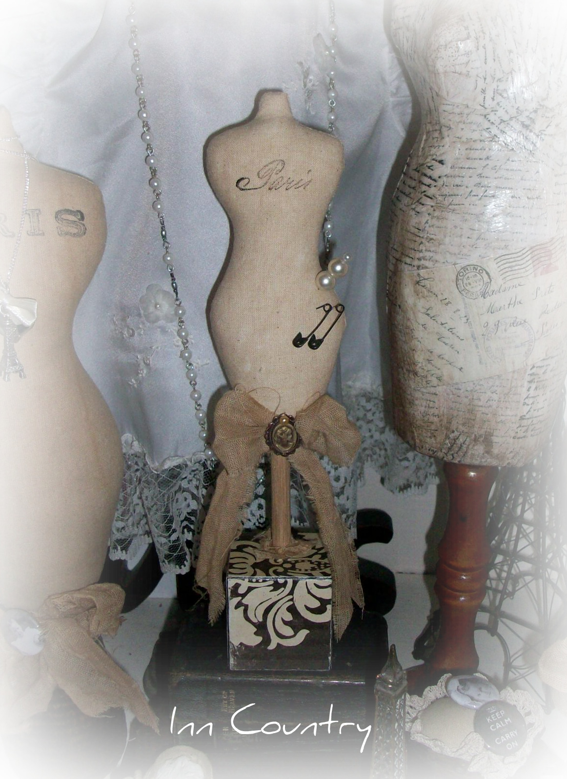 Inn Country New Dress form Pin Cushion