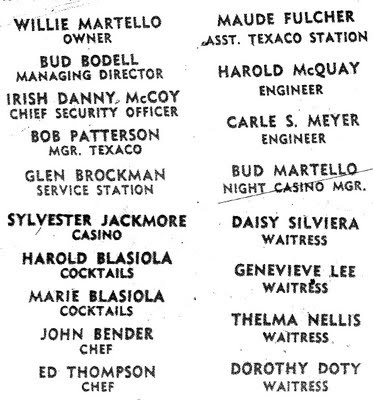 El Rey Staff, Circa October 1957