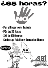 Cartel Campaña Local contra las 65 horas