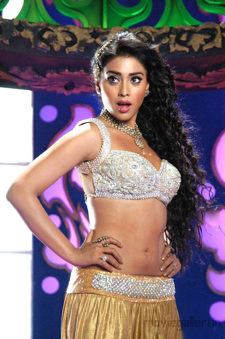 Shriya Saran Hot Pics in Komaram Puli Shriya Hot Item Song Stills New Movie Posters