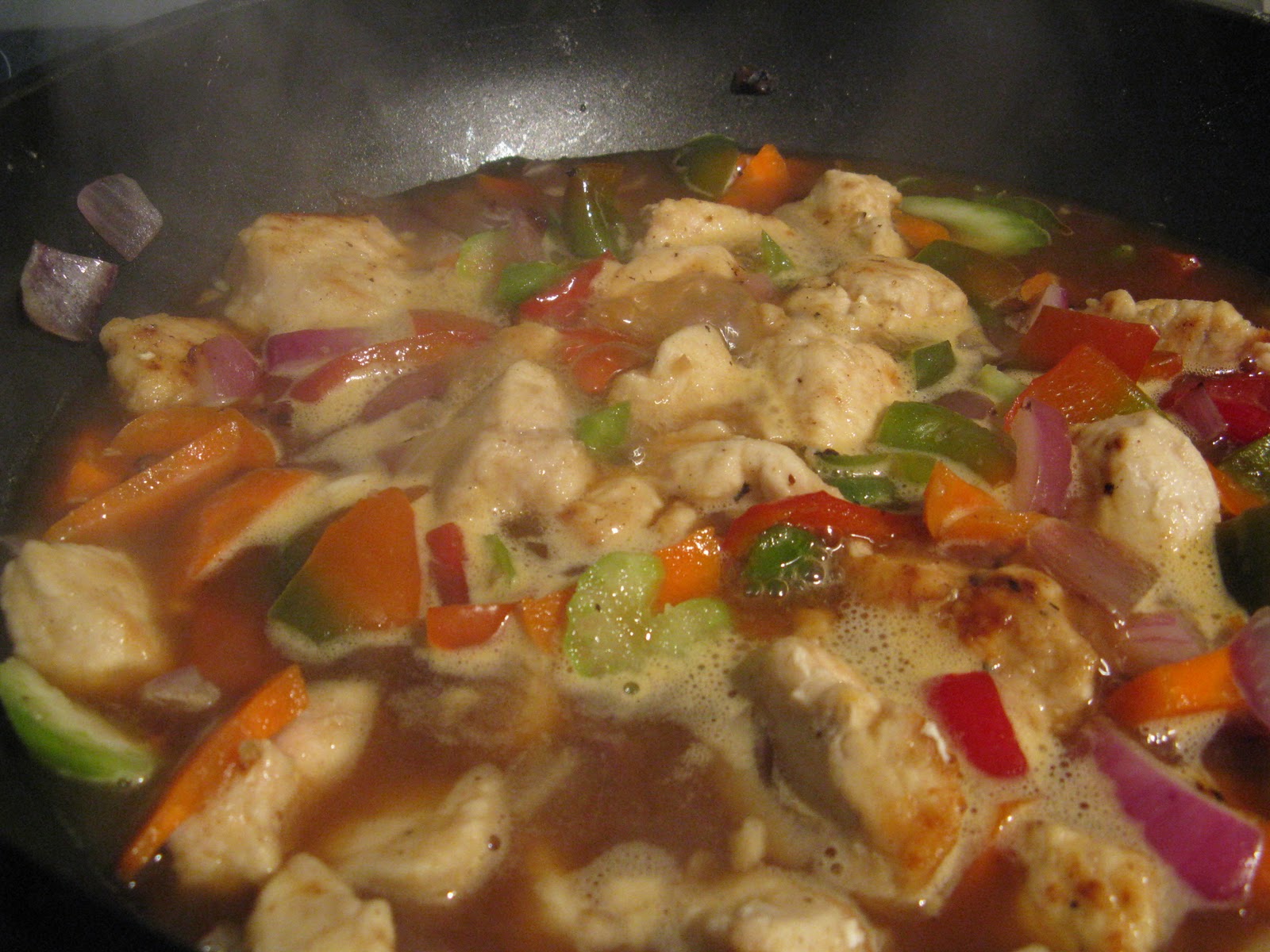 Sauté au poulet asiatique et bok choy gartenleidenschaft