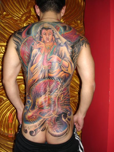 male back tattoos. Bicep Tribal Armband Tattoo