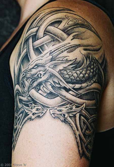 Japanese Dragon Tattoo Designs For Men. Tribal tattoo designs for arms