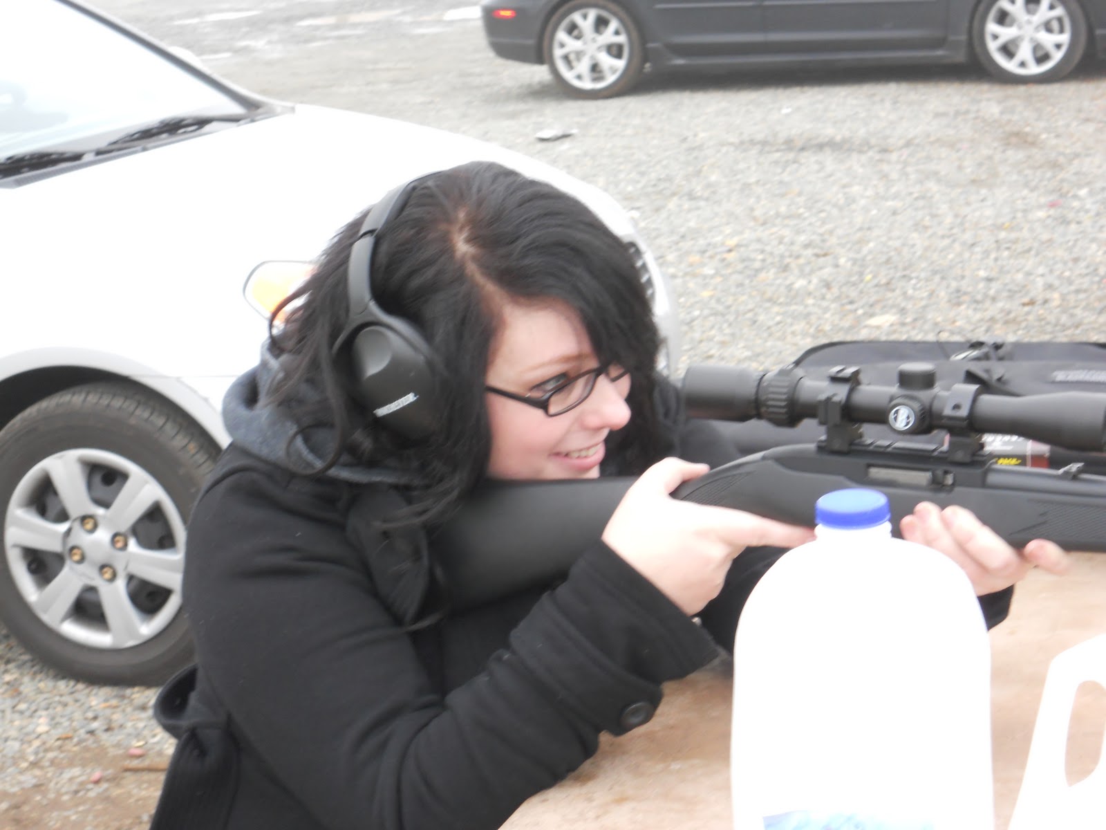 Miss Tiffy 45 Learn How To Shoot A Gun (At A Shooting Range)