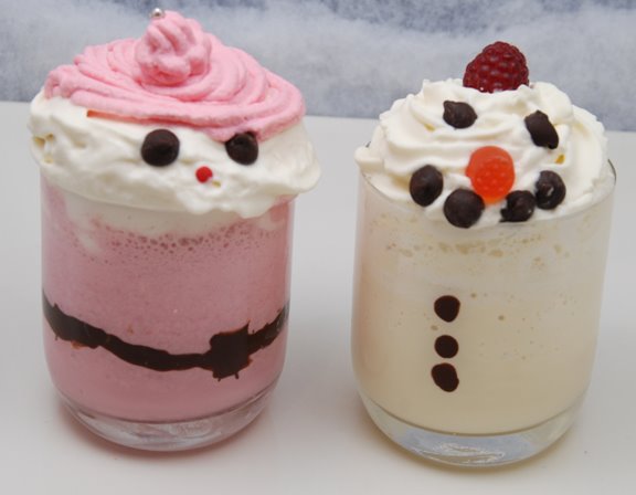 Santa and Snowman Milkshakes
