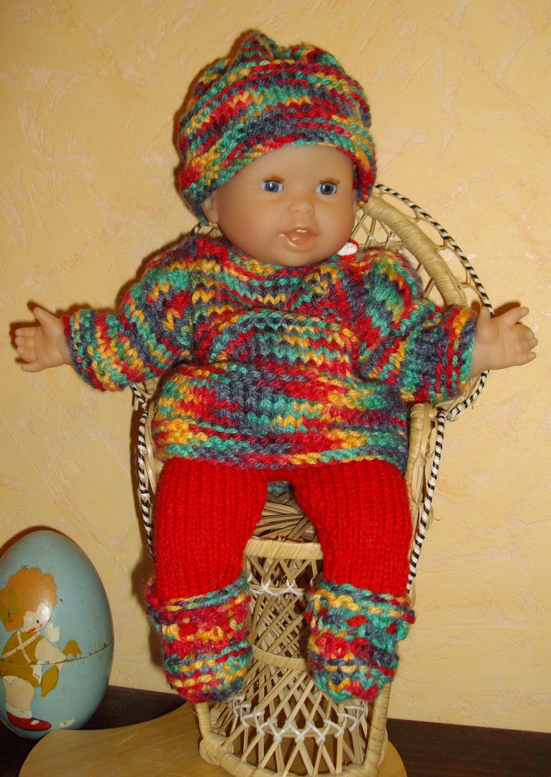 OFFERT: Tuto bonnet à tricoter pour poupon 30 cm
