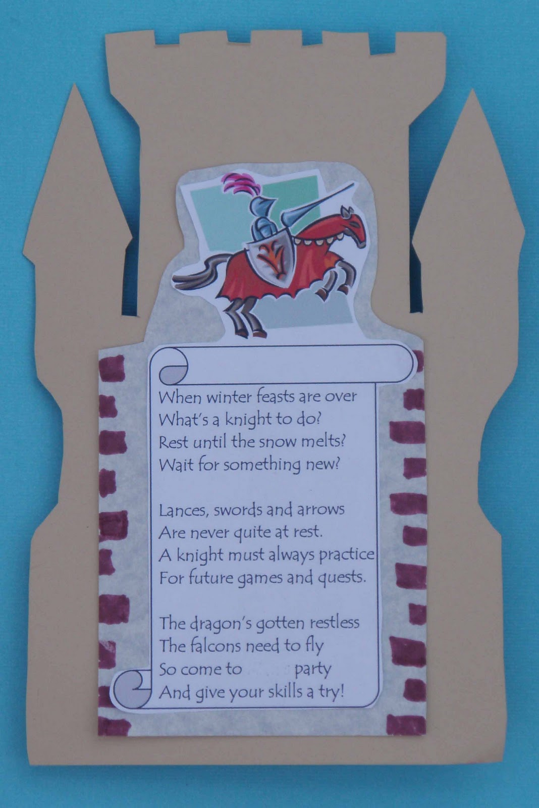 Knight Party Invitation