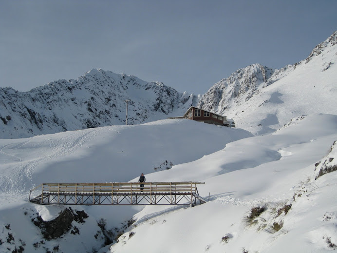 La station de ski perdu sur les hauteurs, après une heure de marche