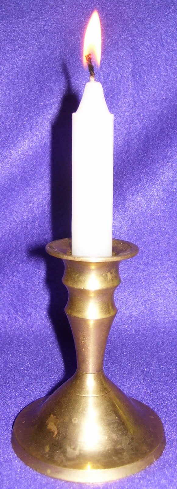 White Lit Candle