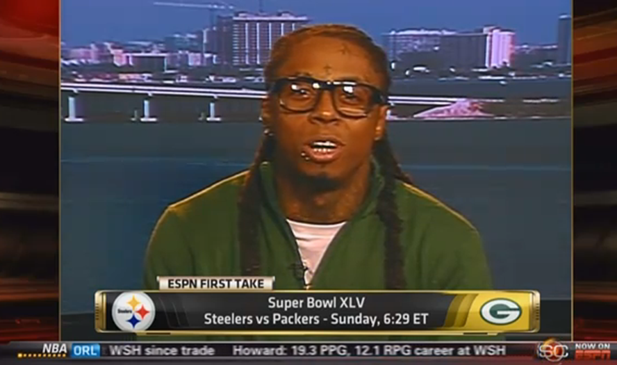 Lil Wayne Packers Super Bowl. Lil Wayne talks about his