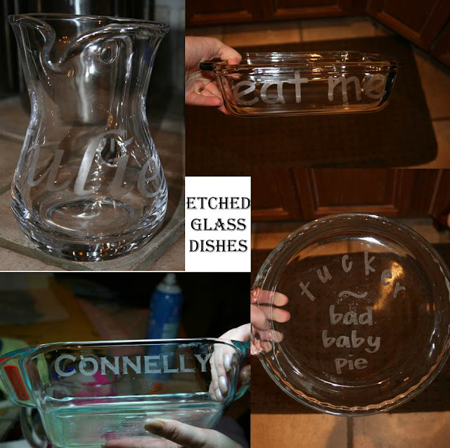 Diary of a Crafty Lady Etched Glass Baking Dishes