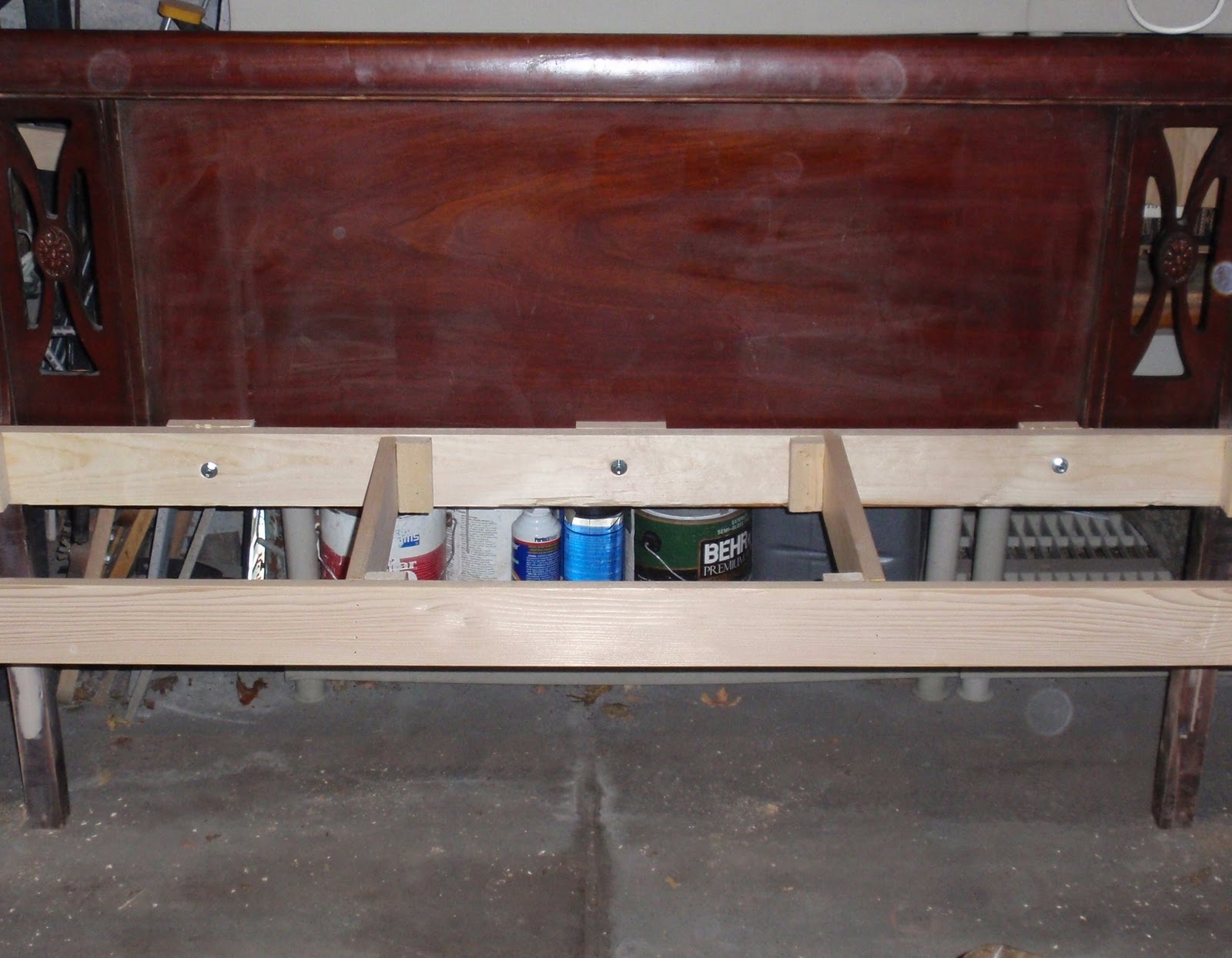 Diary of a Crafty Lady Bench Made from a Headboard and Footboard!