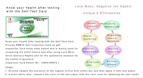 FREE!! Vagina Self-Test Card DENGAN SETIAP PEMBELIAN ANION LOVE MOON PAD