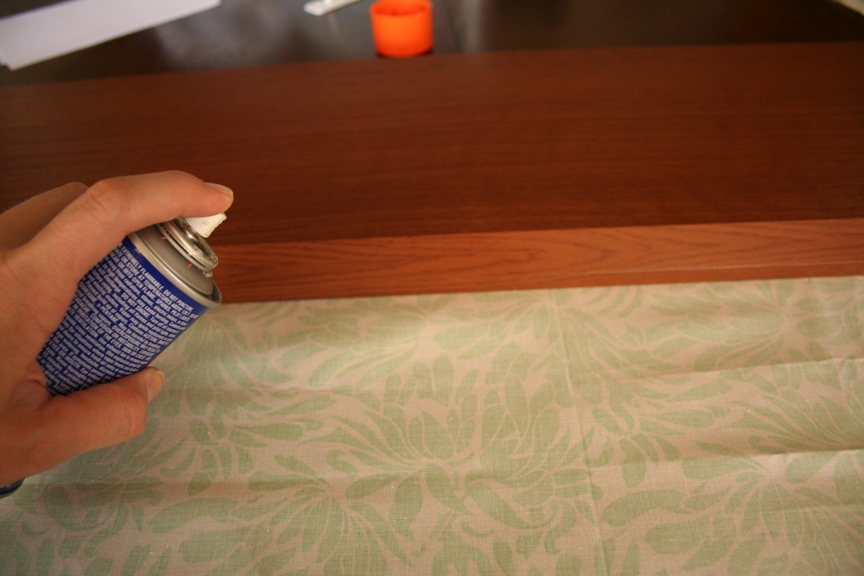 Cantaloupe Corner Fabric Covered Shelf Tutorial