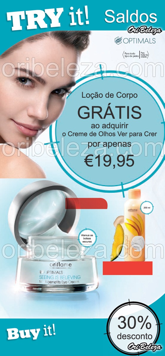 Creme de Olhos Optimals em Saldos Creme de Olhos Optimals em Saldos
