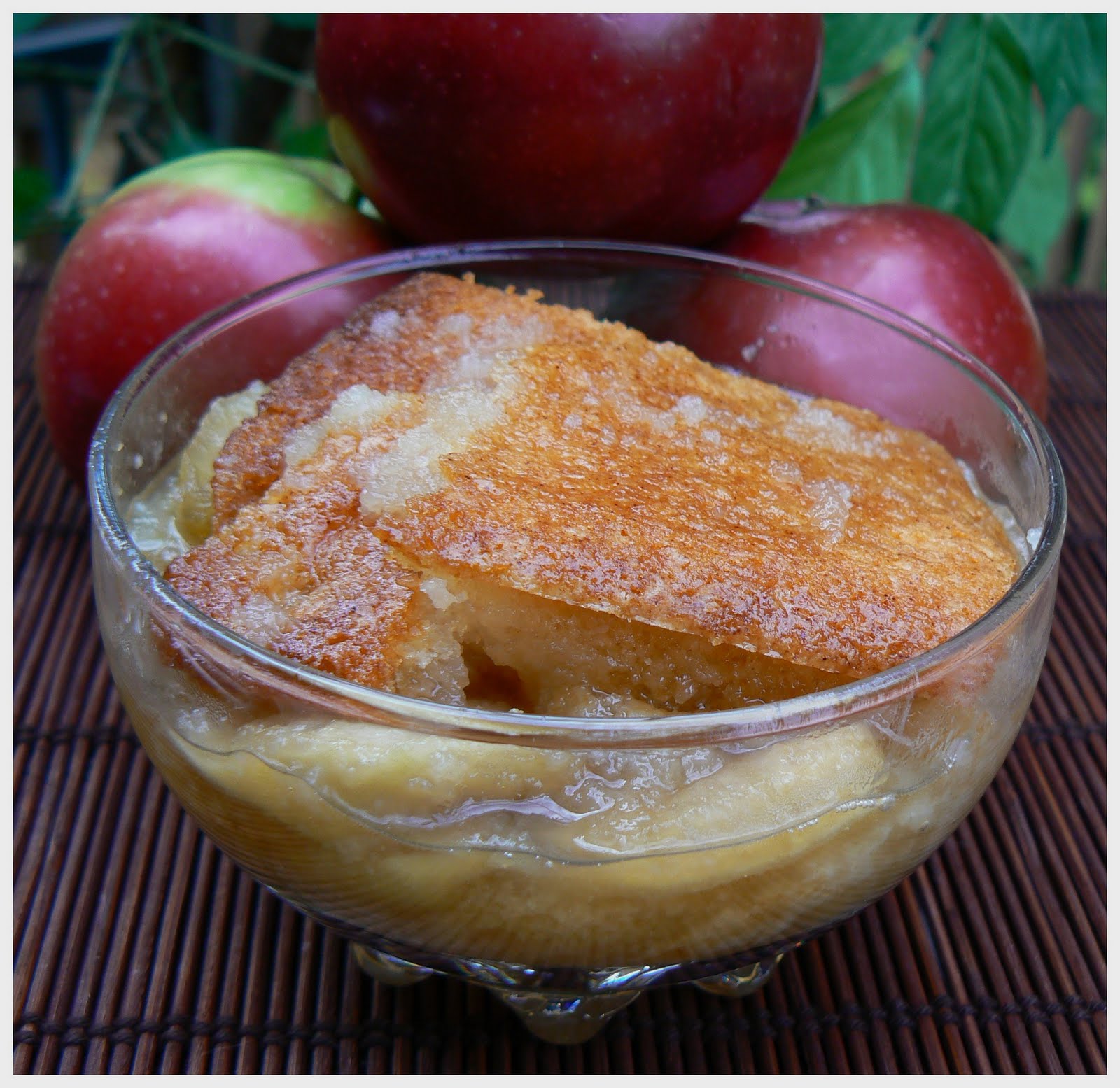 Le palais gourmand Pouding chômeur aux pommes et à l'érable