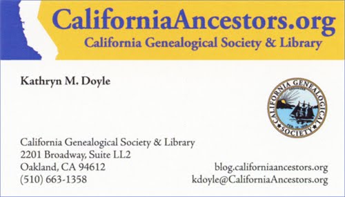 genealogy business cards
