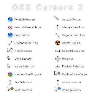 OS X White Cursors by Edercoree Optimized 21 Cusor pack Untuk Windows Xp dan Windows 7