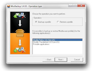 Mozbackup Optimized Backup Firefox dan Thunderbird Profile