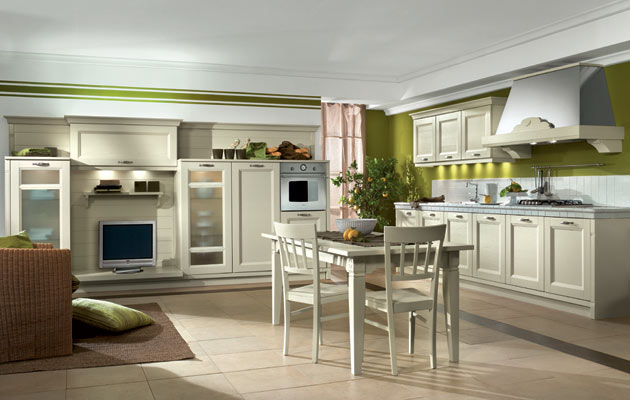 Consigli per la casa e l' arredamento: imbiancare cucina: colori ... Parete verde salvia