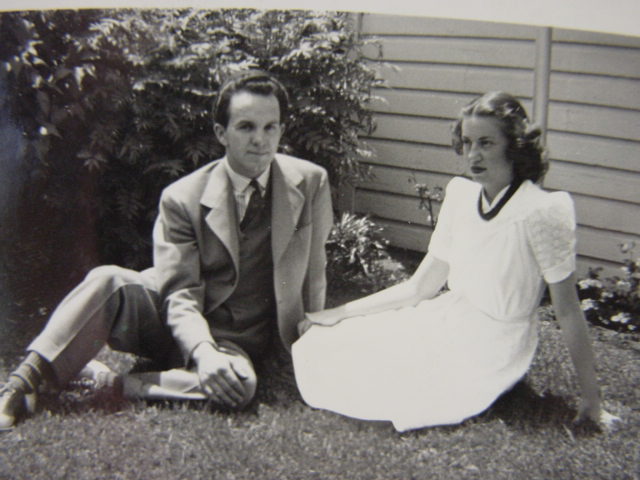 Willard and Jane Pingree on their wedding day