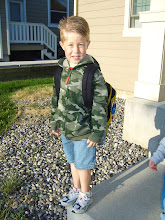 Isaac's first day of first grade
