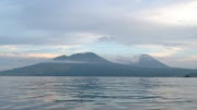 Tangkoko Mount from Lembeh bay