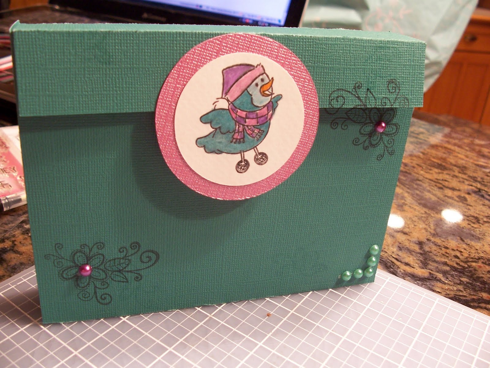 Paper Crafting with Creative Vision A2 Card box tutorial by Chelsea