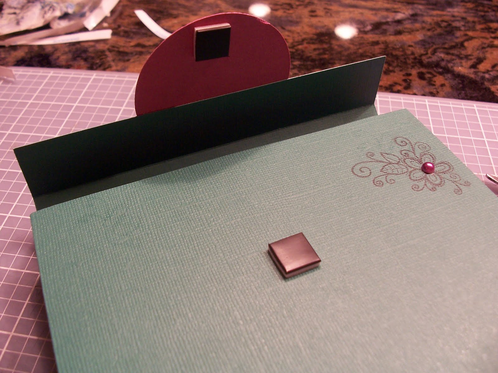 Paper Crafting with Creative Vision A2 Card box tutorial by Chelsea