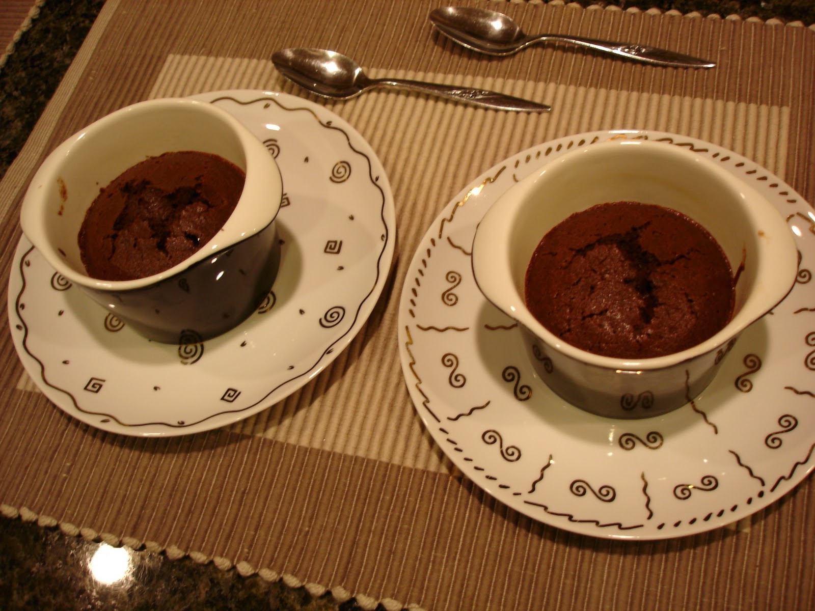 Tea and Scones Chocolate Cake in a Ramekin