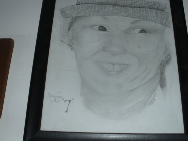 My first pencil art of Mom...RIP..