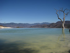 Natural pool on top of mountain