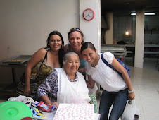 My friends from Popayan with Doña Chepa