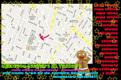 Mapa Showroom Jengibre moda