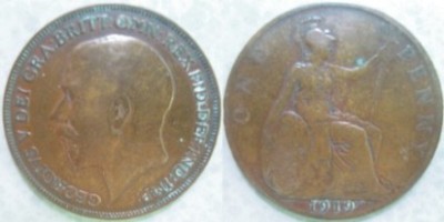 1919 One Penny KING GEORGE V